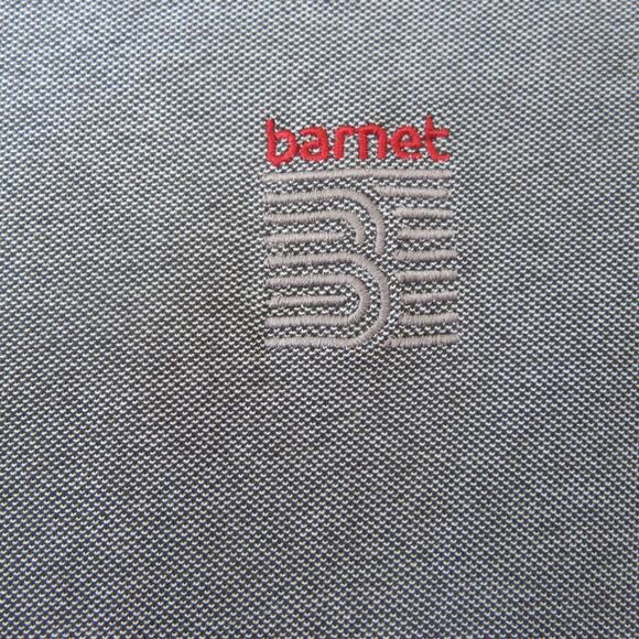 BARNET Spartanburg SC *NWT* Polo Uniform Shirt Size L Short Sleeve Gray/Black - Picture 4 of 5